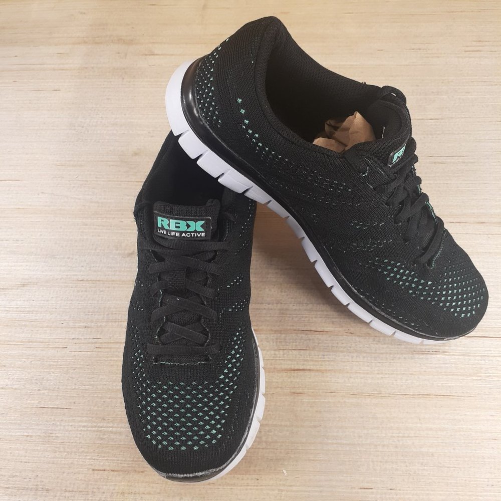 RBX-LIVE LIFE ACTIVE Women's Athletic Running Shoes Black Size 8.5